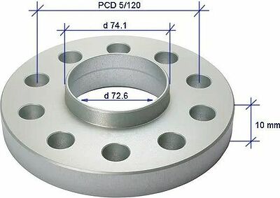 SP86 10mm 5x120 d72.5-74.1 Анодир