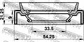 Febest 95JAS-32540921R сальник привода 33,5×54,25 мм Toyota Corolla E150, Auris (90311-35065) Febest 95JAS-32540921R сальник привода 33,5×54,25 мм Toyota Corolla E150, Auris (90311-35065)