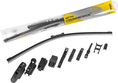 Ganz NEW GIS01035 бескаркасная щётка стеклоочистителя 550 мм (22″), 10 адаптеров