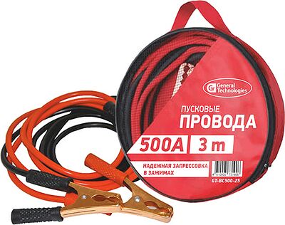 GT Провода пусковые 500A, −25 °C, 3 м