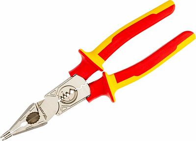 Kranz KR-12-4657-3 Плоскогубцы многофункциональные диэлектрические со съемником 238мм KRANZ