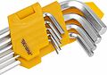Kranz KR-12-5211 Набор ключей имбусовых HEX KRANZ 1,5-10 мм, CrV, 9 шт., удлиненные, с шаром Kranz KR-12-5211 Набор ключей имбусовых HEX KRANZ 1,5-10 мм, CrV, 9 шт., удлиненные, с шаром