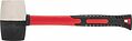 Kranz KR-12-8153 Киянка резиновая 450 г, черно-белая резина, фибергласовая рукоятка KRANZ Kranz KR-12-8153 Киянка резиновая 450 г, черно-белая резина, фибергласовая рукоятка KRANZ