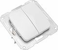 Kranz KR-78-0202 DEA Выключатель 2кл с/у 10А мех. Бел KRANZ