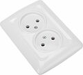 Kranz KR-78-0217 DEA Розетка 2-ая б/з с/у 10А Бел KRANZ