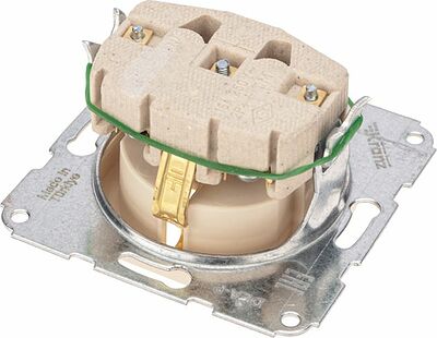 Kranz KR-78-0241 DEA Розетка 1-ая с/з с/у 16А мех. Беж KRANZ