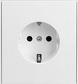 Kranz KR-78-0701-4 Розетка STRONG 1-ая с/з с/у, со шторками 16А жемчуг KRANZ