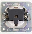 Kranz KR-78-0701-4 Розетка STRONG 1-ая с/з с/у, со шторками 16А жемчуг KRANZ
