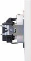 Kranz KR-78-0701-4 Розетка STRONG 1-ая с/з с/у, со шторками 16А жемчуг KRANZ