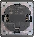 Kranz KR-78-0704-2 Розетка ROUND 1-ая с/з с/у з/ш 16А с USB A+C быстрой зарядки 5В/3А титан KRANZ