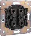 Kranz KR-78-0705-6 Выключатель STRONG 1 кл 10А с/у графит KRANZ