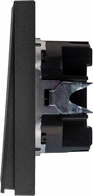 Kranz KR-78-0709-6 Выключатель STRONG 2 кл проходной (переключатель) 10А с/у графит KRANZ