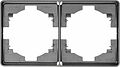 Kranz KR-78-0752-2 Рамка ROUND 2-постовая титан KRANZ Kranz KR-78-0752-2 Рамка ROUND 2-постовая титан KRANZ