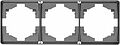 Kranz KR-78-0753-2 Рамка ROUND 3-постовая титан KRANZ Kranz KR-78-0753-2 Рамка ROUND 3-постовая титан KRANZ