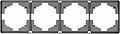 Kranz KR-78-0754-2 Рамка ROUND 4-постовая титан KRANZ Kranz KR-78-0754-2 Рамка ROUND 4-постовая титан KRANZ