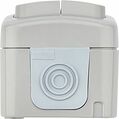 Kranz KR-78-0833 Выключатель двухклавишный Mini OG IP54 о/у, серый KRANZ Kranz KR-78-0833 Выключатель двухклавишный Mini OG IP54 о/у, серый KRANZ