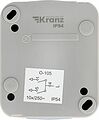 Kranz KR-78-0833 Выключатель двухклавишный Mini OG IP54 о/у, серый KRANZ Kranz KR-78-0833 Выключатель двухклавишный Mini OG IP54 о/у, серый KRANZ