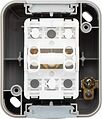 Kranz KR-78-0833 Выключатель двухклавишный Mini OG IP54 о/у, серый KRANZ Kranz KR-78-0833 Выключатель двухклавишный Mini OG IP54 о/у, серый KRANZ