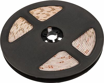 LAMPER 141-352 Лента светодиодная 12В, SMD2835, 4,8Вт/м, 60 LED/м, желтый, 8мм, 5м, IP65 LAMPER