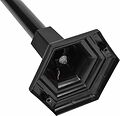 LAMPER 602-301 Светильник садово-парковый НТУ 04-60-002 У1 quot;Оскар 4 quot;, столб, черный, стекло прозрачное, четырехгранный, под лампу Е27 LAMPER