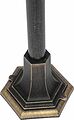 LAMPER 602-302 Светильник садово-парковый НТУ 06-60-002 У1 quot;Оскар 3 quot;, столб, черный под бронзу, пластик (рельеф ромб), шестигранный, под лампу Е27 LAMPER