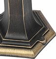 LAMPER 602-302 Светильник садово-парковый НТУ 06-60-002 У1 quot;Оскар 3 quot;, столб, черный под бронзу, пластик (рельеф ромб), шестигранный, под лампу Е27 LAMPER