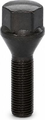 LS Slik S024179 972-06 BLACK болт M12×1,25, 56/29 мм, CH19, конус, чёрный цинк