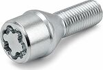 Болт секретный M14x1,5 /29, конус, 4+1 ключ, Цинк, UB430 BC S033015