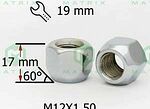 Матрикс-Авто 600045 Cr колёсная гайка M12×1,5×17, CH19, открытая, конус 60°, хром Матрикс-Авто 600045 Cr колёсная гайка M12×1,5×17, CH19, открытая, конус 60°, хром