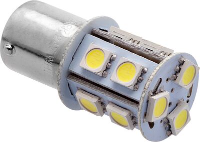 Маяк 24T25-W/13SMD светодиодная лампа 24 В, 13×SMD 5050, BA15s, белая