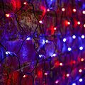 NEON-NIGHT 215-033 Гирлянда светодиодная Сеть 2,5х2,5м 432 LED КРАСНЫЙ/СИНИЙ черный ПВХ IP65 свечение с динамикой 230В контроллер в комплекте NEON-NIGHT 