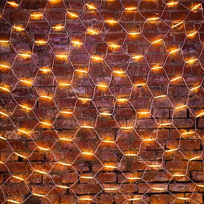 NEON-NIGHT 217-146 Гирлянда светодиодная Сеть 2x3м 432 LED ТЕПЛЫЙ БЕЛЫЙ белый каучук IP67 постоянное свечение 230В блок в комплекте NEON-NIGHT 
