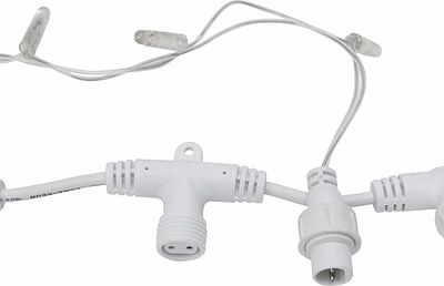 NEON-NIGHT 235-156 Гирлянда светодиодная Занавес 2х3м 600 LED ТЕПЛЫЙ БЕЛЫЙ прозрачный ПВХ IP65 постоянное свечение 230В нужен блок 303-500-1