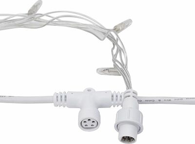 NEON-NIGHT 235-465 Гирлянда светодиодная Занавес 2х6м 360 LED БЕЛЫЙ прозрачный ПВХ IP65 эффект водопада 24В не соединяется трансформатор в комплекте NEON-NIGHT