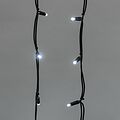 NEON-NIGHT 255-295 Гирлянда светодиодная Бахрома (Айсикл) 6,0х1,5м 480 LED БЕЛЫЙ черный каучук 3,3мм IP67 постоянное свечение 230В блок в комплекте NEON-NIGHT