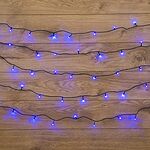 NEON-NIGHT 303-013 Гирлянда Твинкл Лайт 4 м, темно-зеленый ПВХ, 25 LED, цвет: Синий