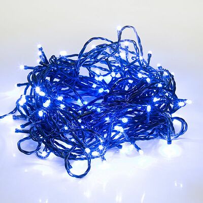 NEON-NIGHT 303-013 Гирлянда Твинкл Лайт 4 м, темно-зеленый ПВХ, 25 LED, цвет: Синий
