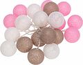 NEON-NIGHT 303-087 Тайские фонарики Вельвет 3,5 м, прозрачный ПВХ, 20 LED, теплый белый