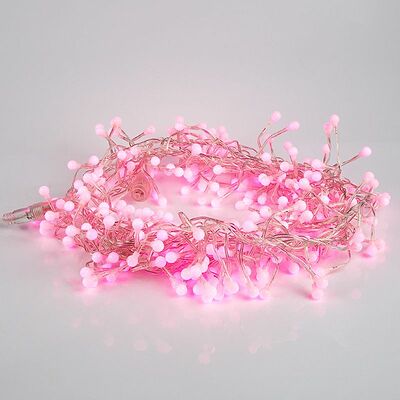 NEON-NIGHT 303-617 Гирлянда Мишура LED 6 м прозрачный ПВХ, 576 диодов, цвет розовый