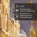 NEON-NIGHT 405-123 Ретро-лампа светодиодная, диаметр 45мм, E27, 6 LED, 2Вт, СИНИЙ, прозрачная колба, 230В NEON-NIGHT