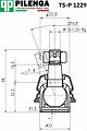 PILENGA TS-P 1229 шарнир рулевой трапеции ГАЗ-24, 3102, 3110 (24-3003028)