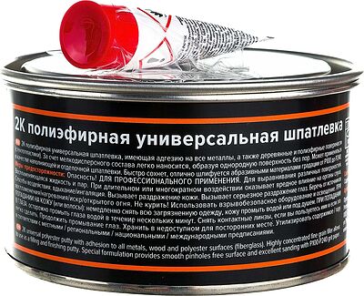 REMIX Multi Soft Filler RM-MSF-380 полиэфирная универсальная шпатлёвка 2К, 0,38 кг с отвердителем