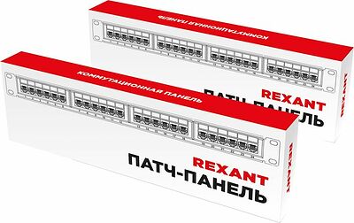 REXANT 02-0053 Панель коммутационная наборная 19 quot;, 1U, 24 порта, UTP REXANT PRO