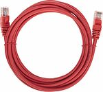 REXANT 02-0103-3 Патч-корд U/UTP, CAT 5e, RJ45-RJ45, 26AWG, LSZH, красный, 3м REXANT