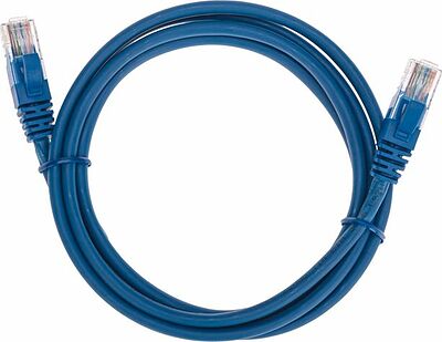 REXANT 02-0104-105 Патч-корд U/UTP, CAT 5e, RJ45-RJ45, 26AWG, LSZH, синий, 1,5м REXANT