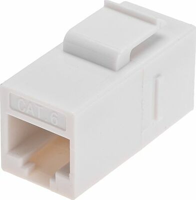 REXANT 02-0108 Адаптер проходной формата Keystone, Jack RJ-45(8P8C), UTP, CAT 6 REXANT PRO