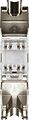 REXANT 02-0261 Модуль Keystone Jack RJ-45(8P8C), FTP экранированный, CAT 6, тип 180 градусов, самозажимной REXANT PRO
