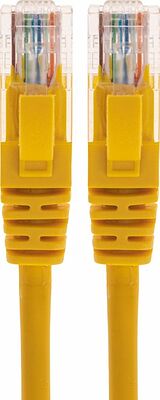 REXANT 02-0295-1 Патч-корд U/UTP, CAT 6, RJ45-RJ45, 26AWG, LSZH, желтый, 1м REXANT