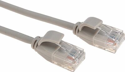 REXANT 02-0380-3 Патч-корд U/UTP, CAT 6A (10G), RJ45-RJ45, 28AWG, LSZH, серый, 3м REXANT