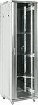 REXANT 04-1866-211 Напольный шкаф 19 quot; 18U 600×600×987 (ШxГxВ), дверь стекло, металлическая задняя дверь, боковые съемные стенки, RAL 7035 REXANT